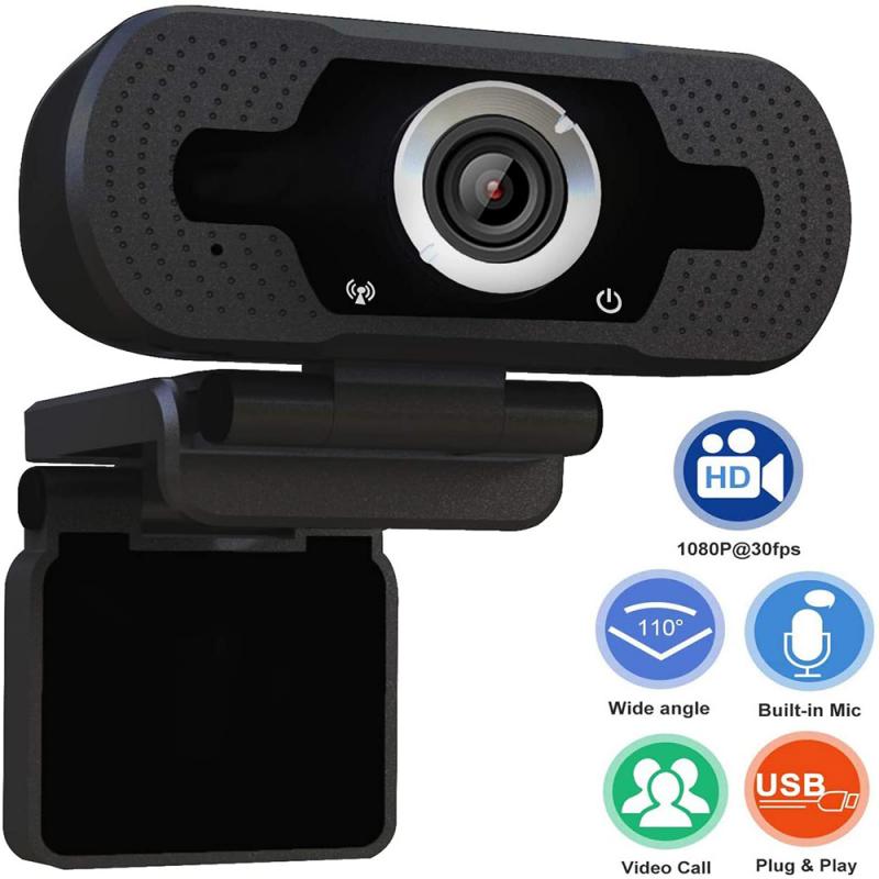 W8 Full Hd 1080P Webcam USB2.0 Pc Computer Camera Met Hd Microfoon Video Webcam Voor Live-uitzending Video Bellen werk Vergadering
