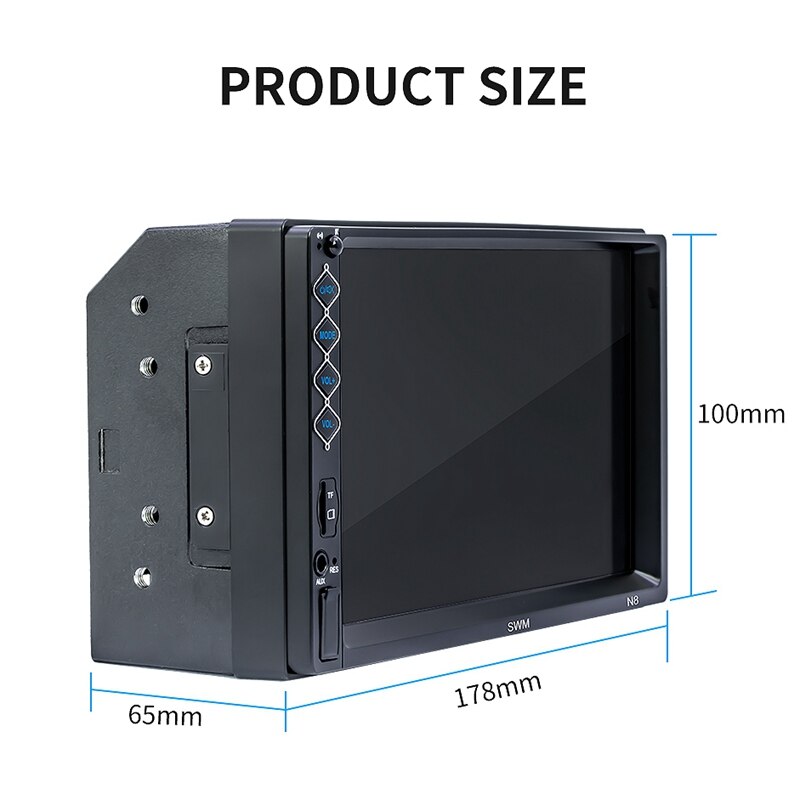 2Lärm Auto Radio MP5 Stereo Empfänger 2 Lärm Auto Radio Auto Stereo o Radio Spieler Spiegel Verknüpfung Unterstützung 12 LED hinten Kamera N8