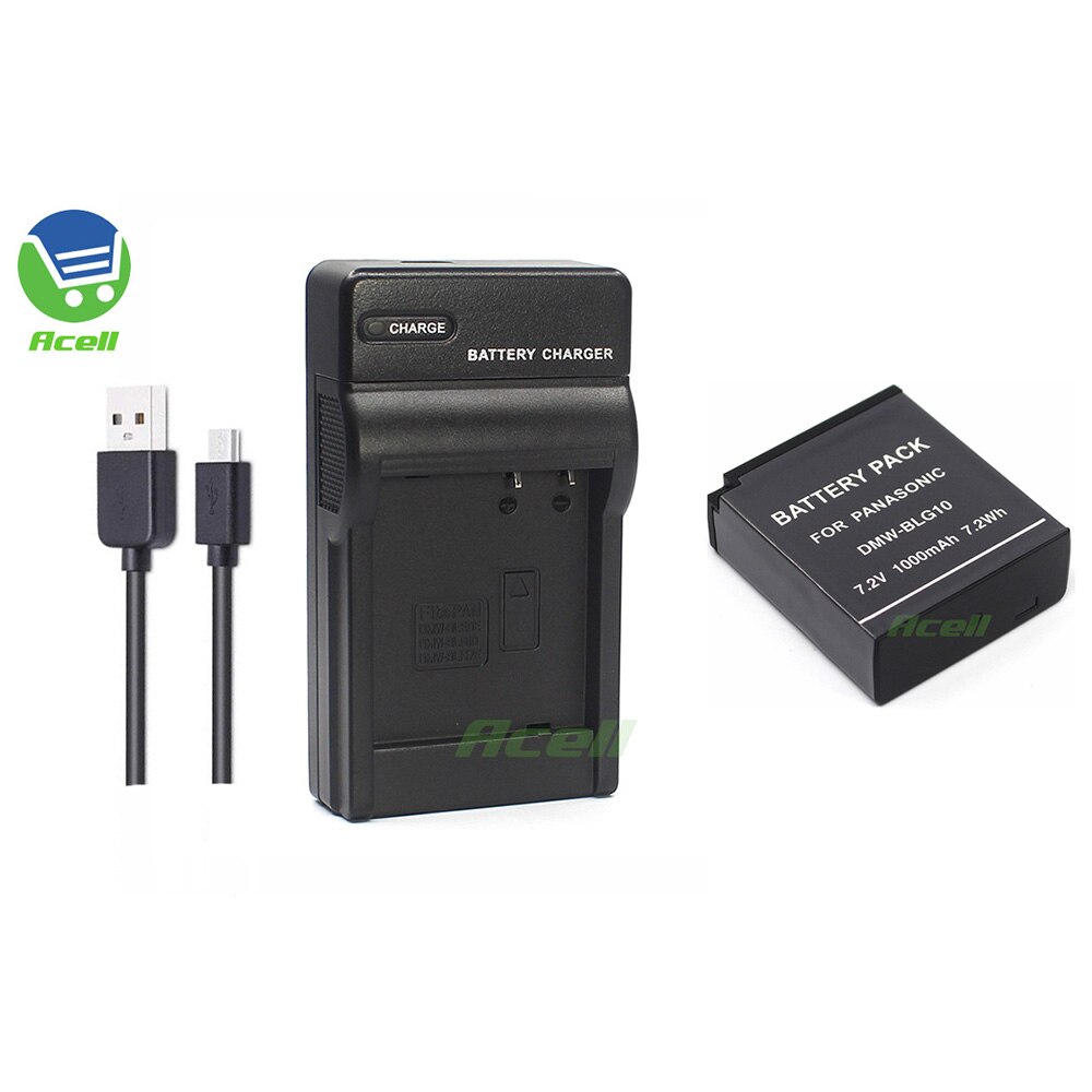 DMW-BLG10 Battery + LCD USB Dual Charger for Panasonic DC-G100 DC-ZS200 DMC-LX100 DMC-ZS60 Camera Replace DMW-BLE9 DMW-BLG10E