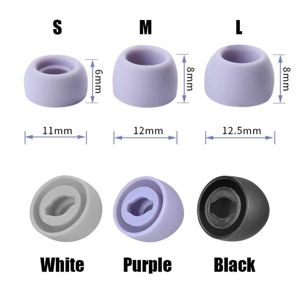 6 stk silikone ørepropper til samsung galaxy buds pro ørepropper ægte trådløse ørepropper ørepropper ørepropper øretelefon etui ørehætte tilbehør
