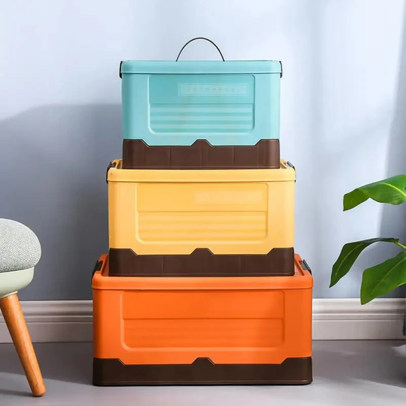 1 Stuks Opvouwbare Opbergdoos Multifunctionele Opvouwbare Organizer Container Plastic Diversen Opslagplaatsen Levert Organizer Doos Met Deksel