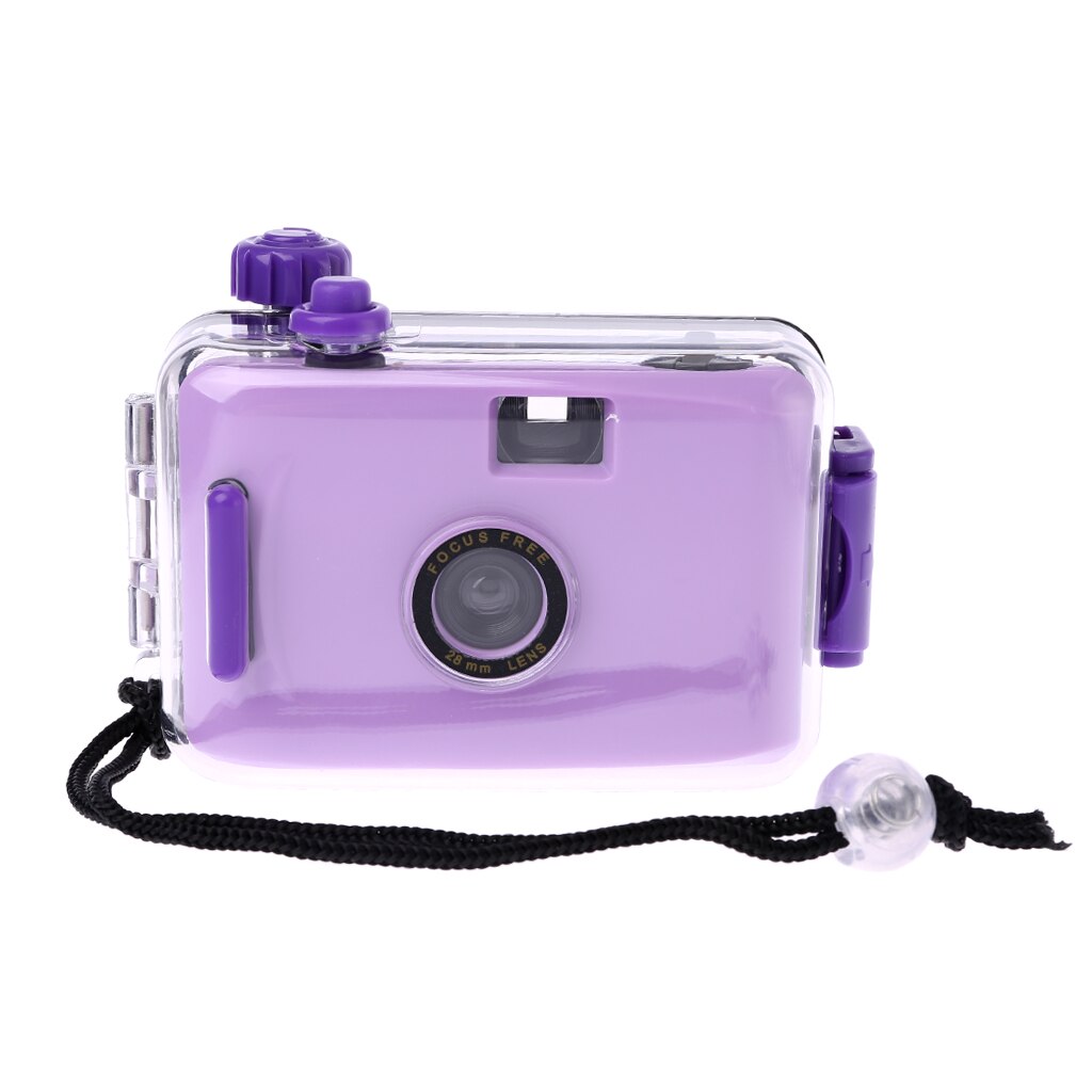 Lomo Onderwater Waterdichte Camera Mini Leuke 35Mm Film Met Behuizing Case: purple