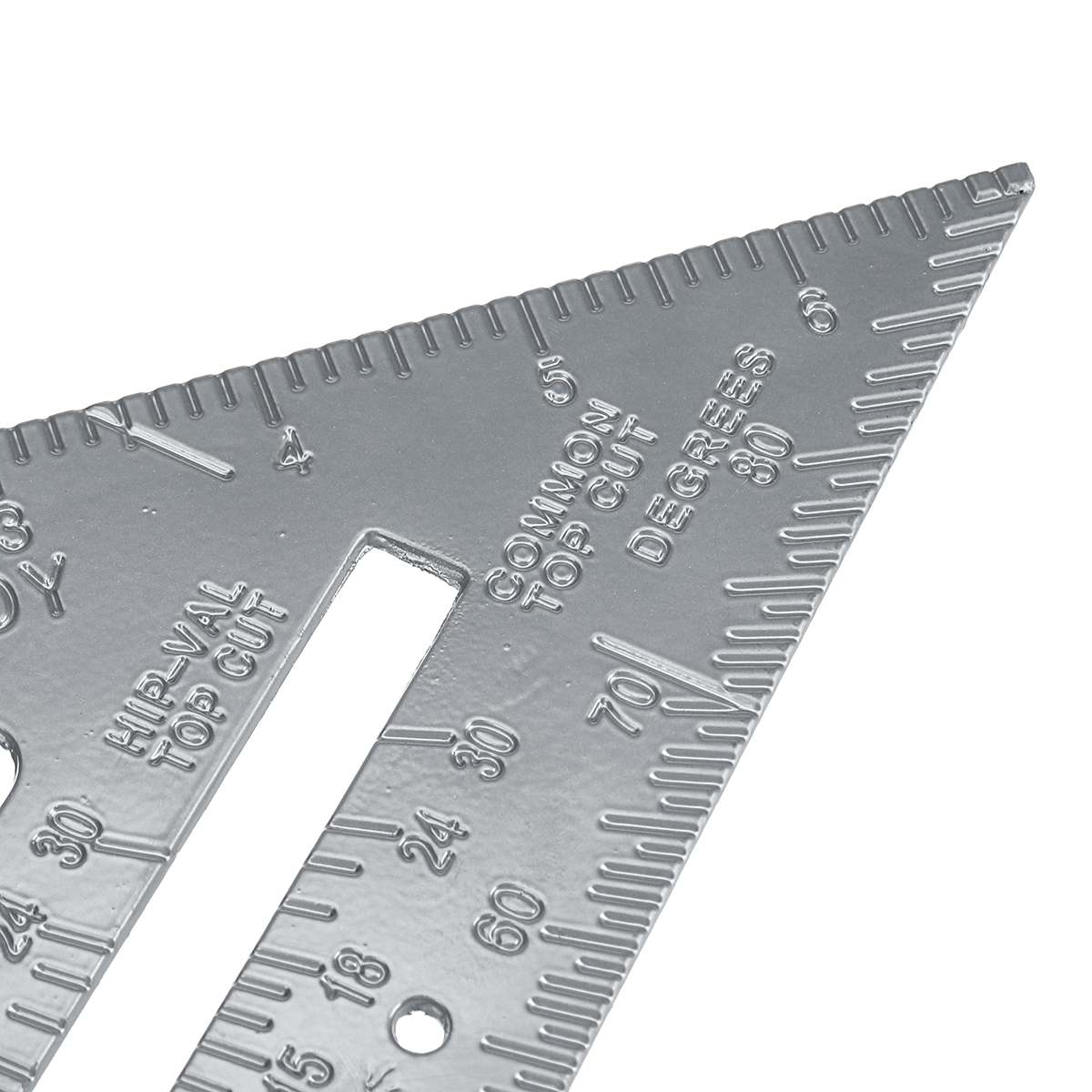 7 Inch Measuring Ruler Aluminum Alloy Speed Square Roofing Triangle Angle Protractor Trammel Woodworking Measuring Tools