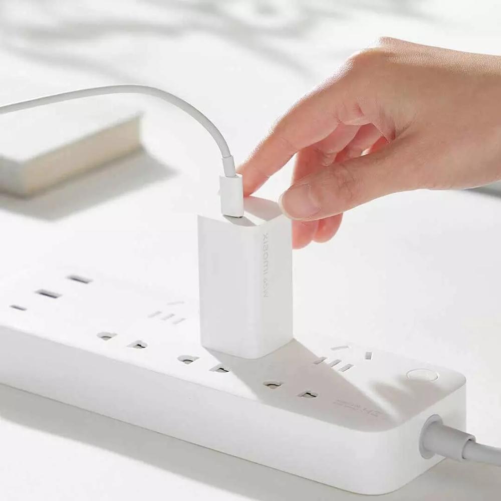 Original Xiaomi 65W GaN charger Type-c Smart Output PD Quick Charge 5V/9V/12V/15V=3A 10V=5A 20V=3.25A for Laptop phone Fast char