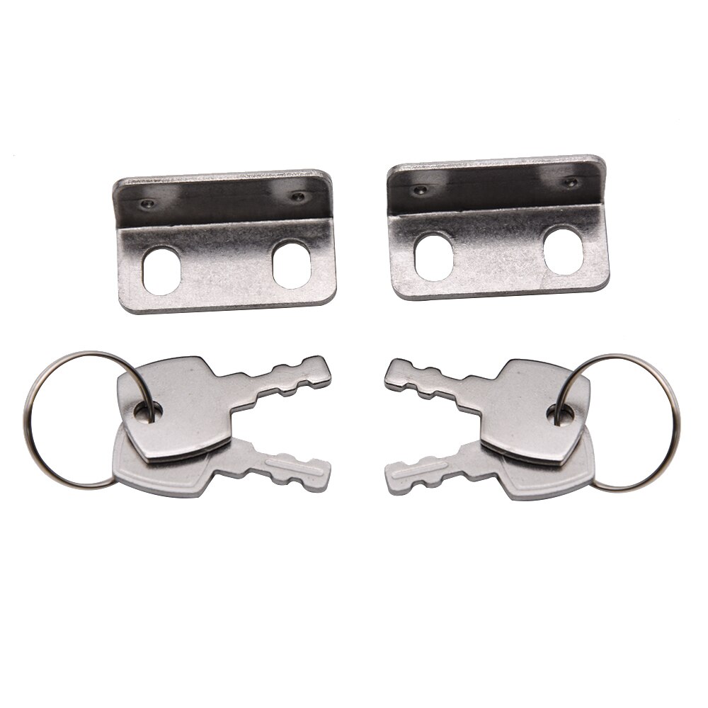 4pcs Flush Mount Hatch Flush Pull Latch Marine Lock with Key Stainless Steel Camper Car RV Door push Lock Key for Boat Yacht