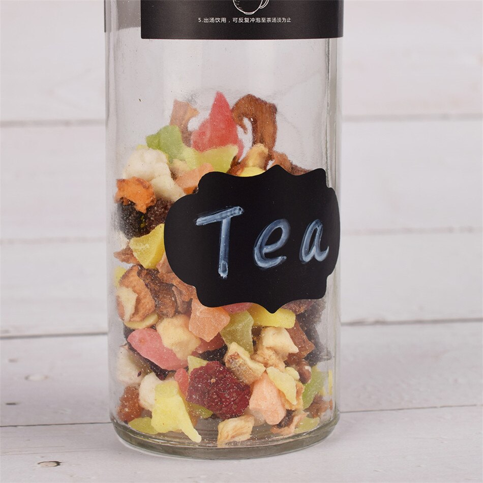 36pcs Waterproof Jars Sticker Kitchen Jars for Spices Labels Sticker Storage Bottles Stickers Organizer Blackboard Wall Stickers