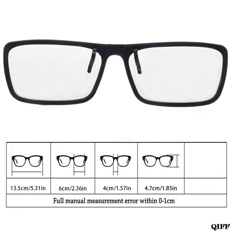 &amp; Clip-On Type Circulaire Passief Gepolariseerde 3D Bril Voor Tv Real 3D Cinema 0.22 Mm APR28