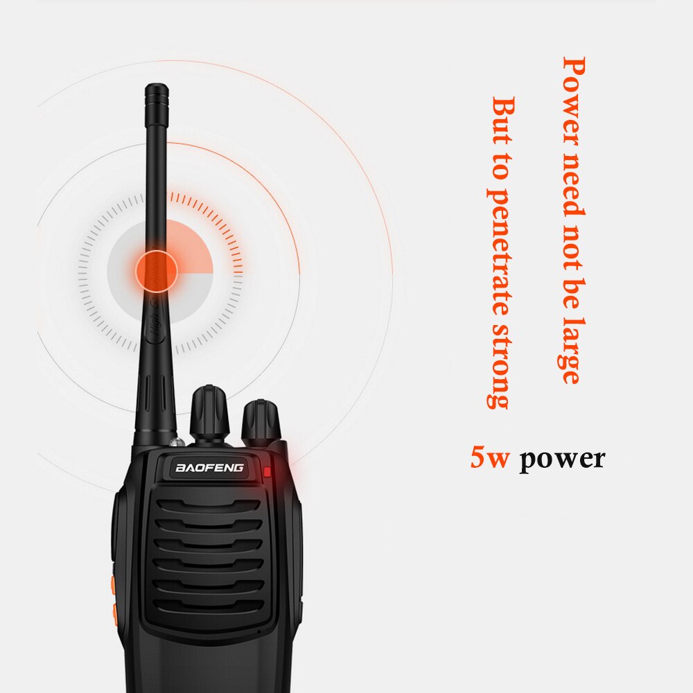 Baofeng bf -c1 walkie talkie 16ch tovejs radio woki toki uhf bærbar skinke radio 5w lommelygte pmr transceiver