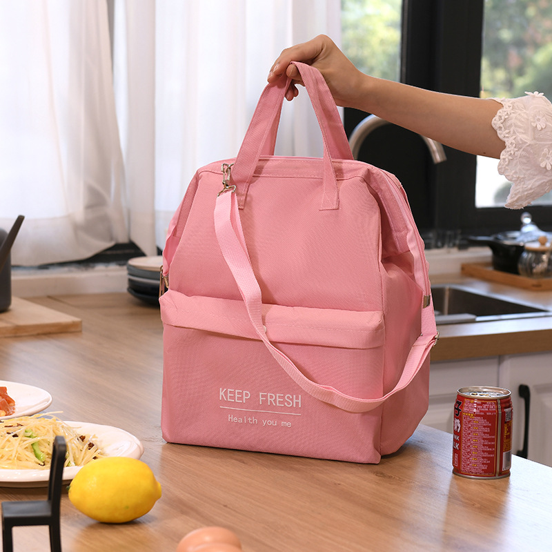 Large Capacity Lunch Bag Women Waterproof Insulated Shoulder Crossbody Bags for Lunch Box Picnic Portable Fresh Cooler Bags