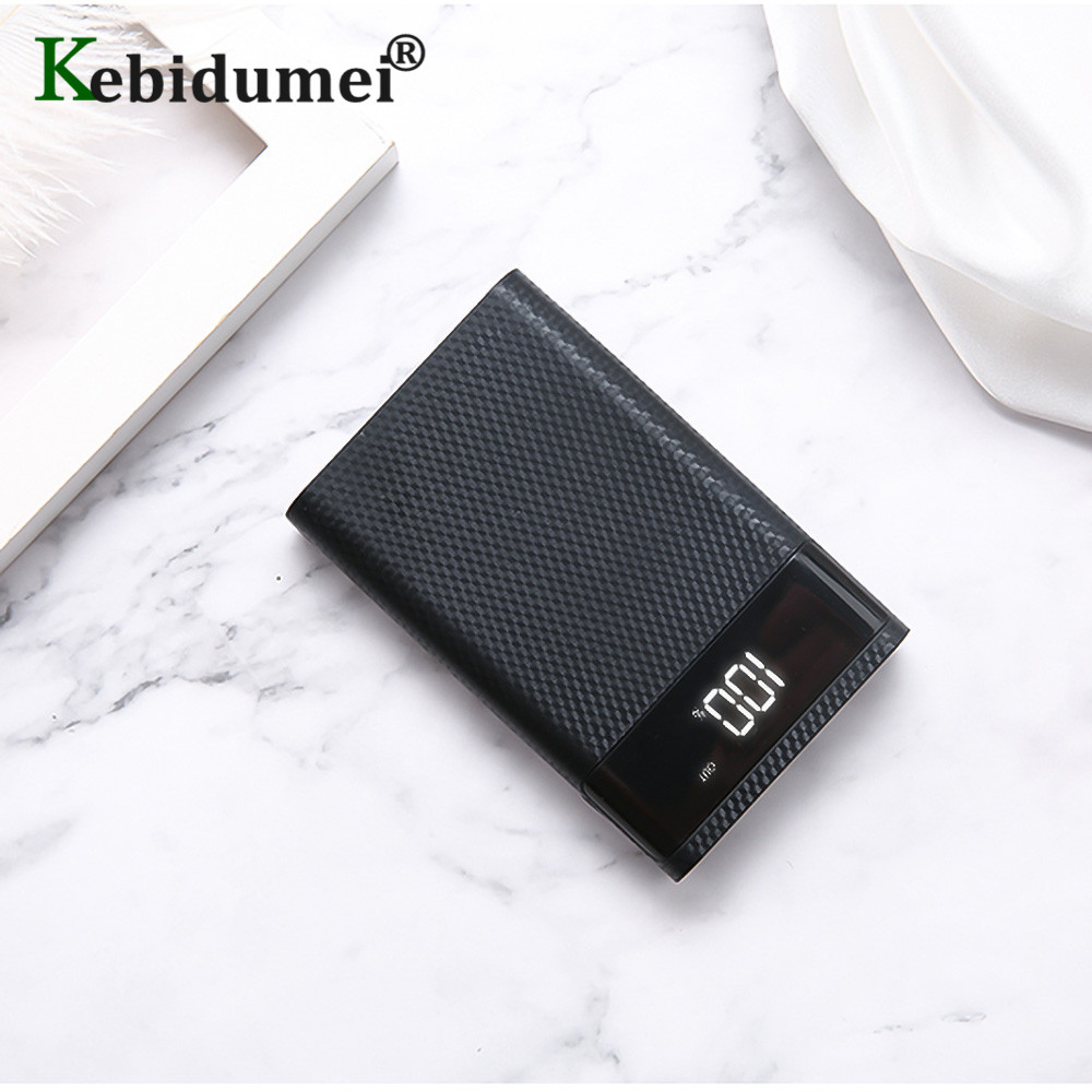 Kebidumei DIY Power Bank Case 4x18650 Batterij Opbergdoos 5V Dual USB Type C Android Micro USB Interface Voor Smartphones