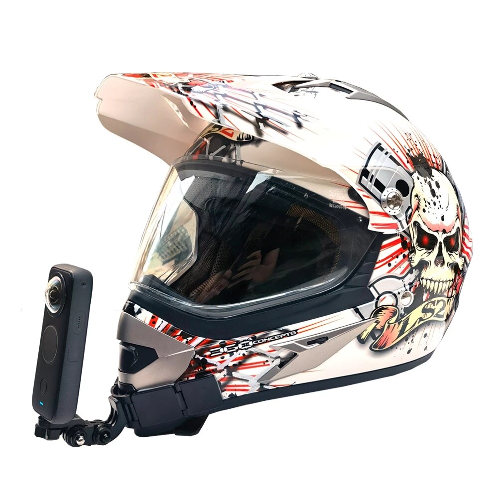 TUYU-soporte de montaje de barbilla para casco de motocicleta, para GoPro Hero 9, 8, 7, 5, SJCAM, SJ4000, DJI, OSMO, Eken, Insta360