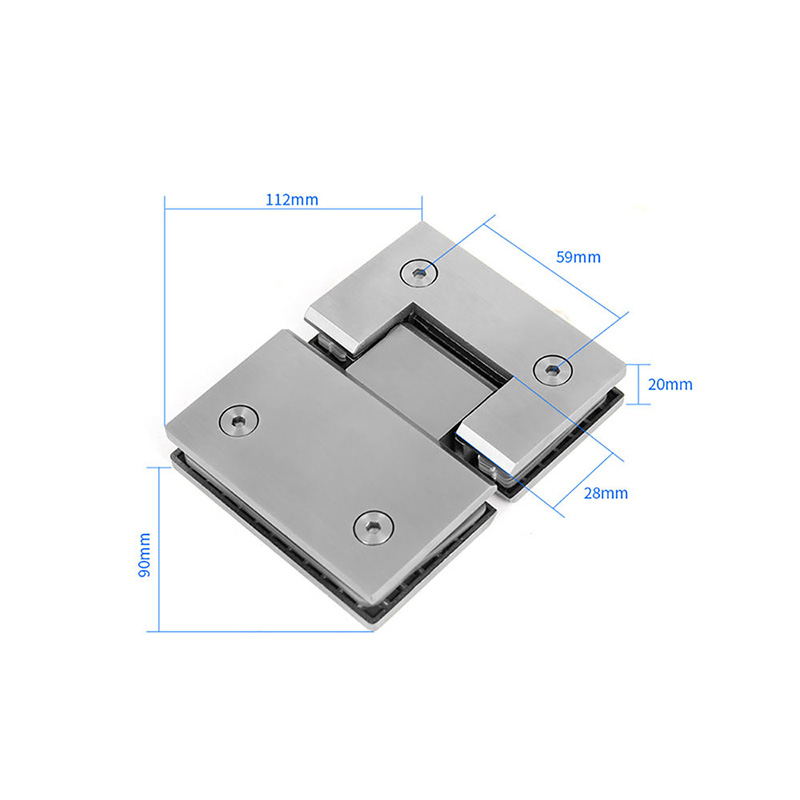 Stainless Steel Hinge for 8-10mm Glass Bracket Glass to Glass Door Hinges Bathroom Shower Door Bracket Glass Door Hinge: 180 brushed 304