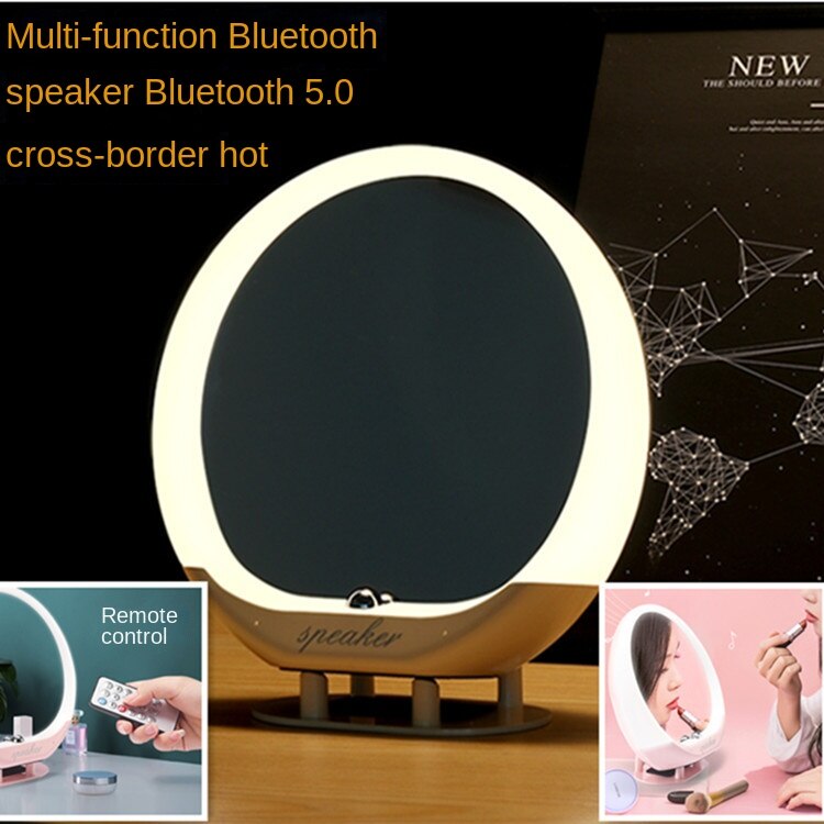 Speaker Ambience Light Remote Control Audio Led Fill Light Cosmetic Mirror Bluetooth Speaker