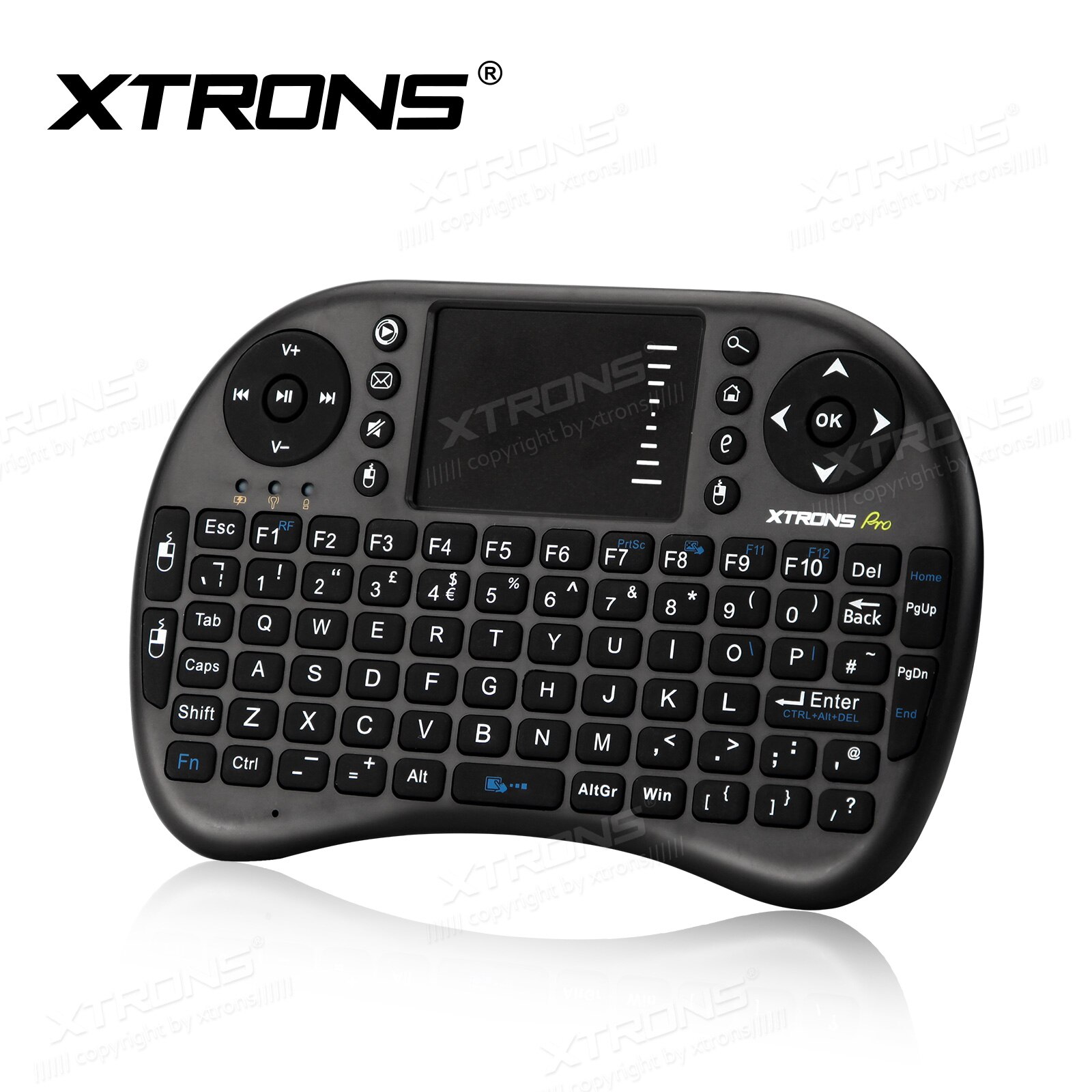 XTRONS AMK003 2.4GHz Wireless Mini Remote control Keyboard Mouse Touchpad for Car PC Pad Laptop XBOX, 360 PS3 TV Box