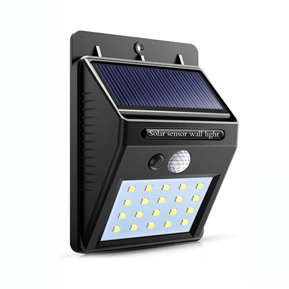 Waterproof 20 LED Solar Lights Motion Sensor Wall Light Outdoor Garden Yard Lamp: Default Title