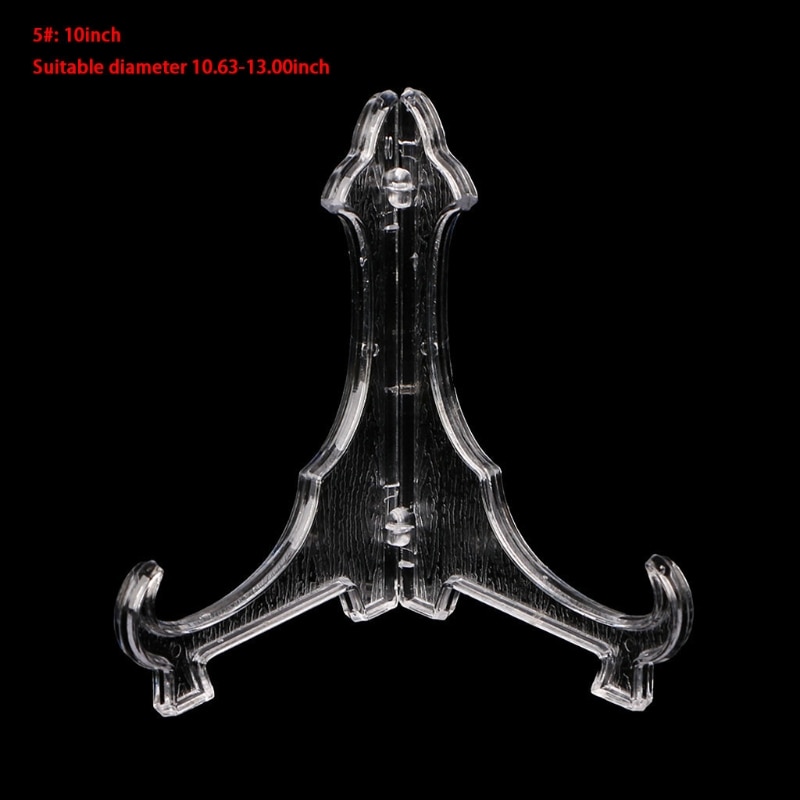 Plastic Display Stand Dish Rack Plate Bowl Picture Frame Photo Pedestal Holder