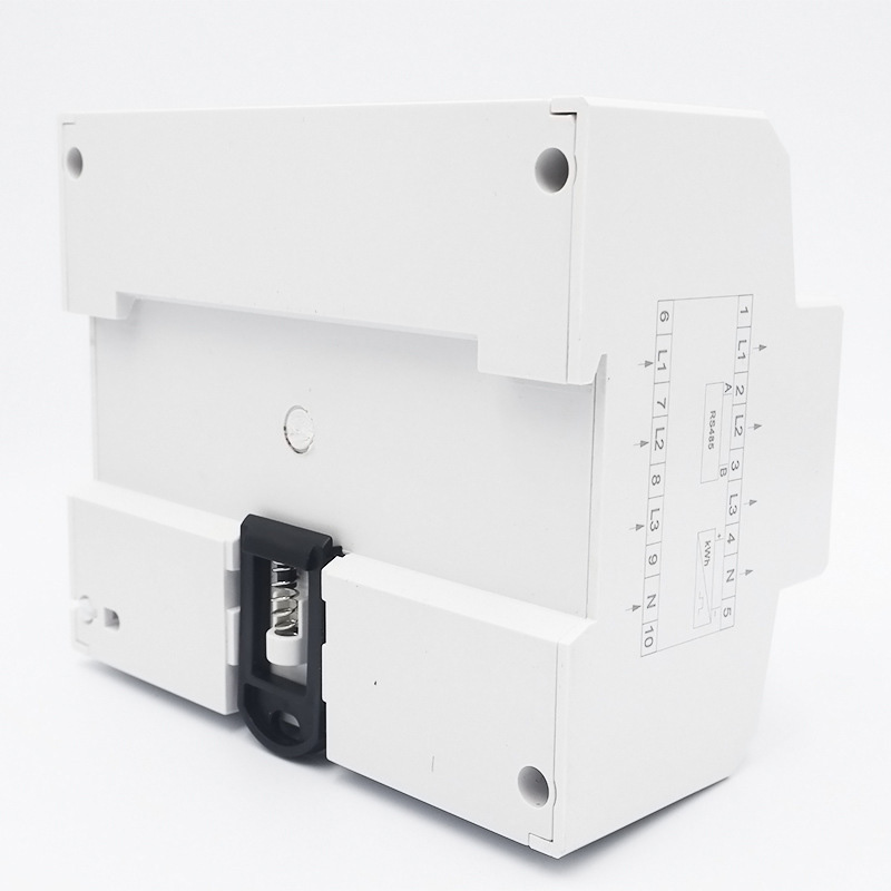 Compteur d'énergie de wattmètre de Rail Din Watt mètre triphasé à quatre fils RS485 MODBUS protocole multifonctionnel 3xAC22 0/380V 10-40A
