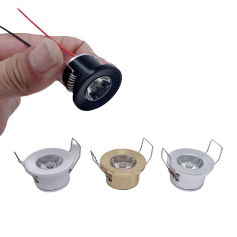 Mini Spot LED Encastrable pour le Plafond, Éclairage d'Armoire, 3W, 220V, DC 12V, Trou de 28mm