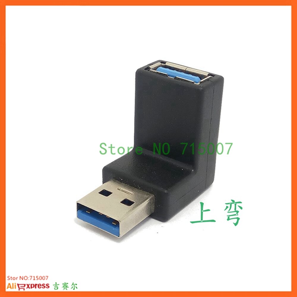 90 graden verticaal links rechts omhoog omlaag schuin usb 3.0 mannelijk naar een vrouwelijk m/v adapter connector converter: Omhoog