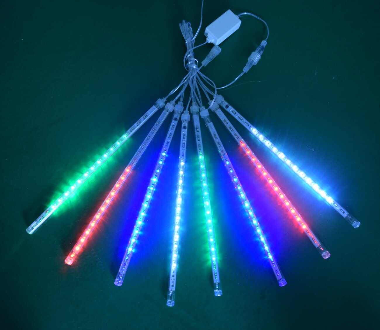 Jaar 30/50Cm Buiten Meteorenregen Regen 8 Tubes Led String Verlichting Waterdicht Voor Kerstboom Wedding partij Decoratie