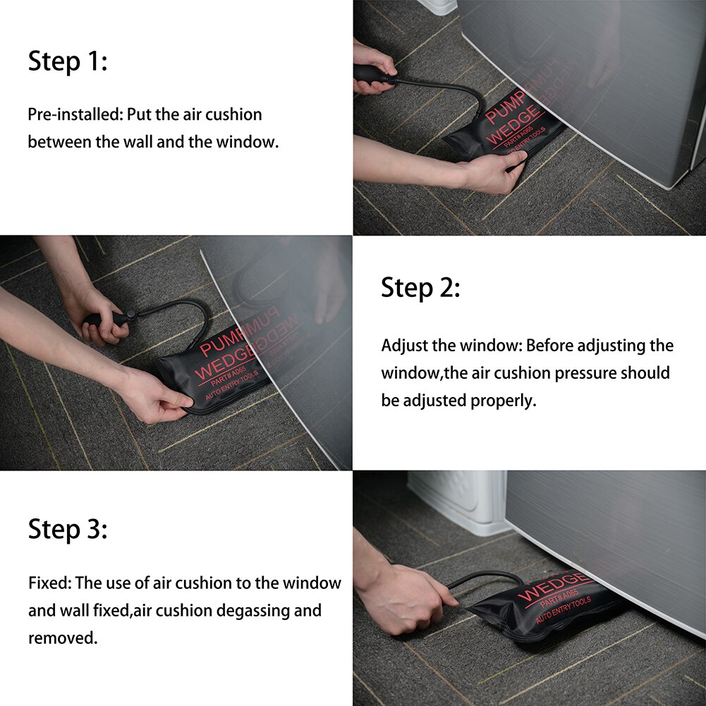 Auto Repair Tool Inflatable Airbag Adjustable Car Air Pump Car Door Repair Air Cushion Emergency Open Unlock Tool Kit