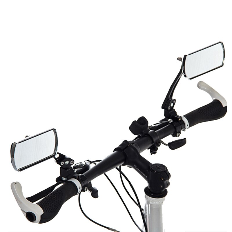 2 pieces Universal Cycling Rear Mirror Mountain Bike Handlebar Rear View Mirror 360 Degree Rotation Shatterproof