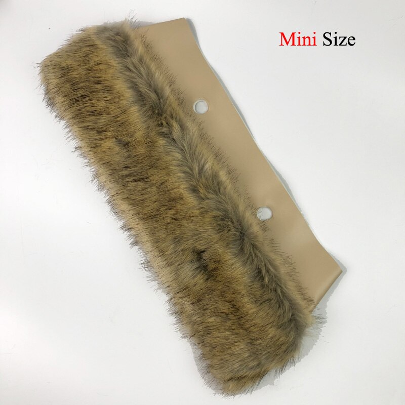 Fur Plush Trim for obag handbag Thermal Plush Decoration Fit for O bag Silicone bag Accessories women's handbags: Mini Type 2