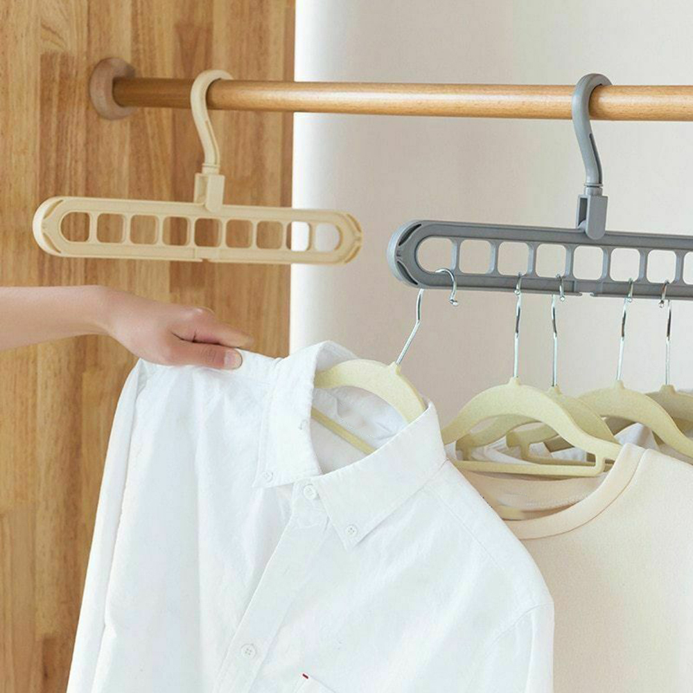Multi-function Plastic Scarf Clothes Hangers Clothes Drying Rack Multi Port Support Circle Clothes Hanger Storage Racks