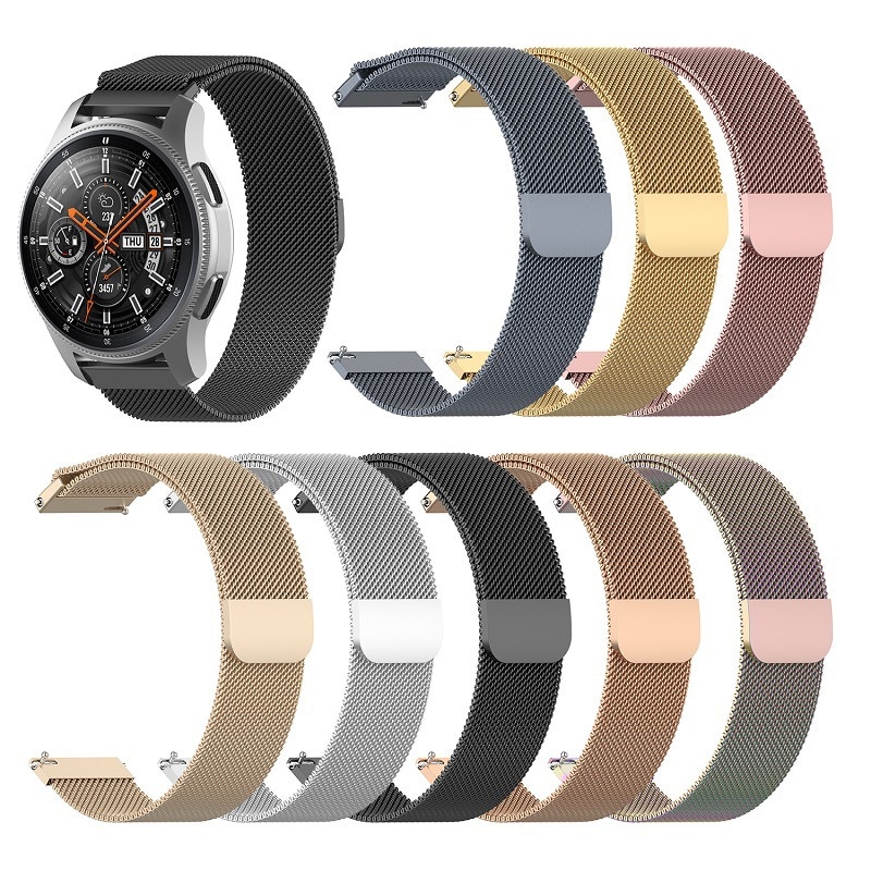 Stainless Steel Magnetic Strap 20mm 22mm Bracelet for Amazfit Smart Watch Strap for Samsung Xiaomi Amazfit Bip Watch bracelet