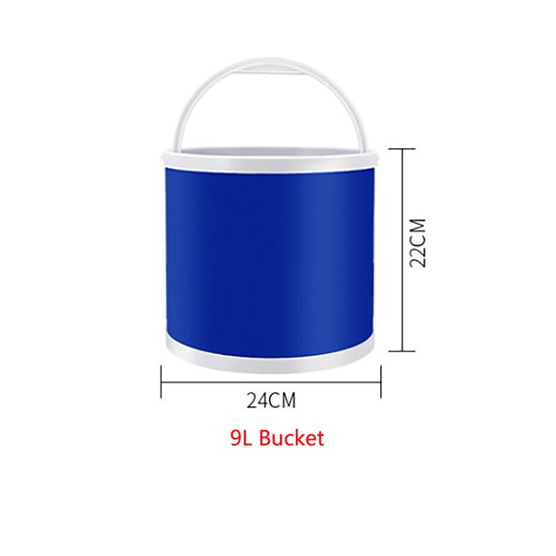 Collapsible Water Container Portable Water Storage Carrier Bucket for RVs Camping Fishing Boating Hiking: 9L