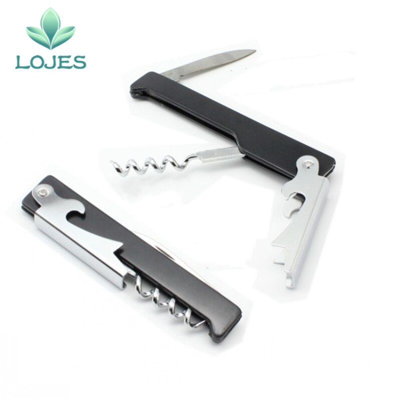 1Pc Roestvrij Plastic Wijn Schroef Corkscrew Opener Professionele Dubbele Scharnier Obers Wijn Fles Bier Cap Opener