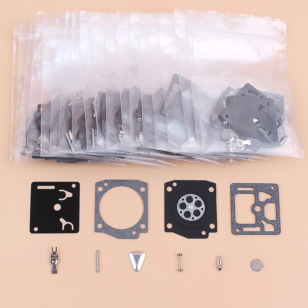 20Pcs/lot Carburetor Carb Repair Rebuild Kit Fit Husqvarna 362 365 371 372 372XP Jonsered 2065 2165 Chainsaw Zama RB-31 RB31 C3A