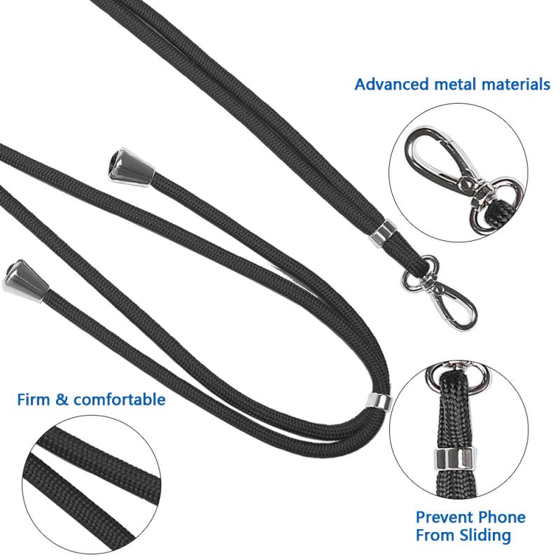 Lanyard Touw Telefoon Case Opknoping Touw Tie Strap Key Id-kaart Gym Mobiele Telefoon Bandjes Usb Badge Stand Lanyard Bescherming lanyard