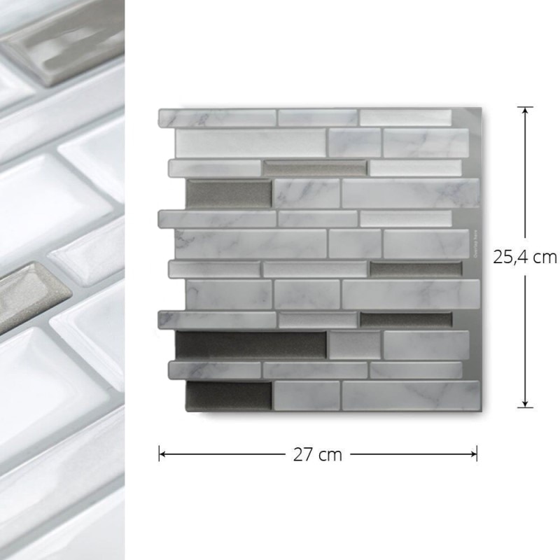 Mosaiikki itseliimautuva laatta backsplash seinätarra vinyyli kylpyhuone keittiö kodin sisustus itse  w4