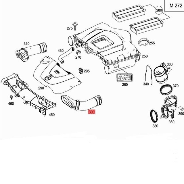 Oem A2720902982 A2720902882 Luchtinlaat Slang 2720902882 2720902982 Voor Mercedes Benz Glk 350 4Matic Luchtweg Inlaattraject