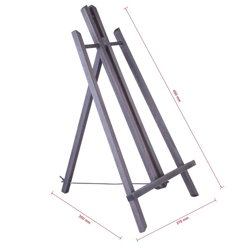 Wood Easel Exhibition Display Shelf Holder Studio Painting Stand Table Easel for Painting Craft Art Supplies: SWE150 GRAY