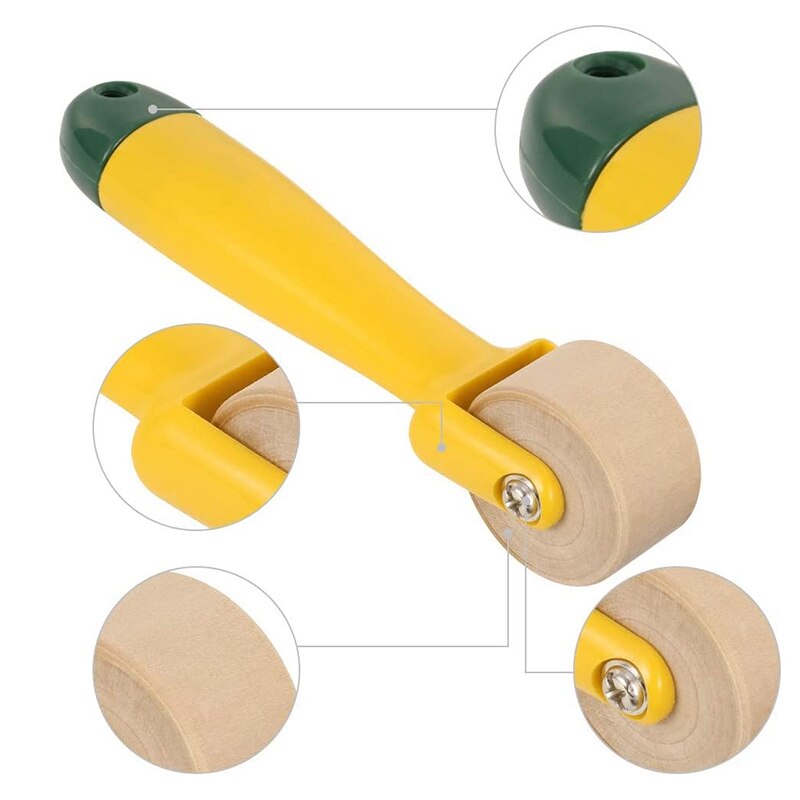 4 Pack Behang Naad Roller Behang Rand Naad Roller Naad Hand Druk Roller Platte Aandrukrol Voor Behang