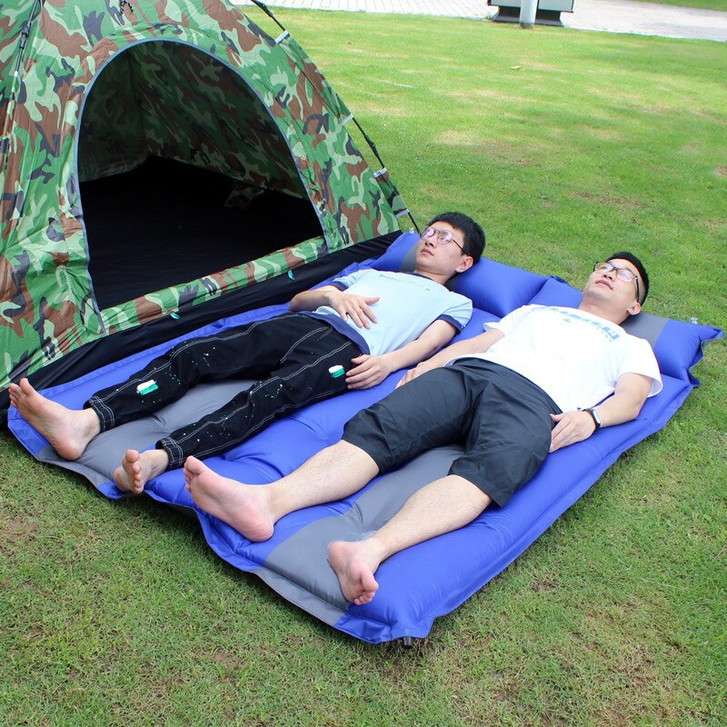 CS033-1 Double Person 190*130*3.5CM Automatic inflation Mat Outdoor Camping Mat Family Rest Air Mattress