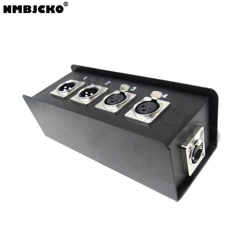 NMBJCKO 2 x XLR male & 2 x XLR female to RJ45 breakout box - Move audio via CAT5 CAT6 networking cables