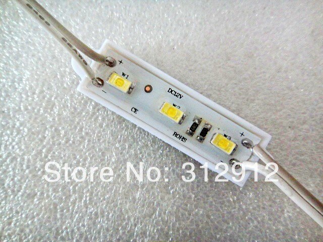 20PCS 5730 SMD LED module;high bright;1.2W;IP65;DC12V;120-150lm;size:45mm*12mm;plastic case