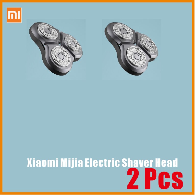 Xiaomi-Afeitadora eléctrica Mijia S500 S300 Original, hoja de acero de doble capa, resistente al agua, Blades1-4pcs: 2 PCS