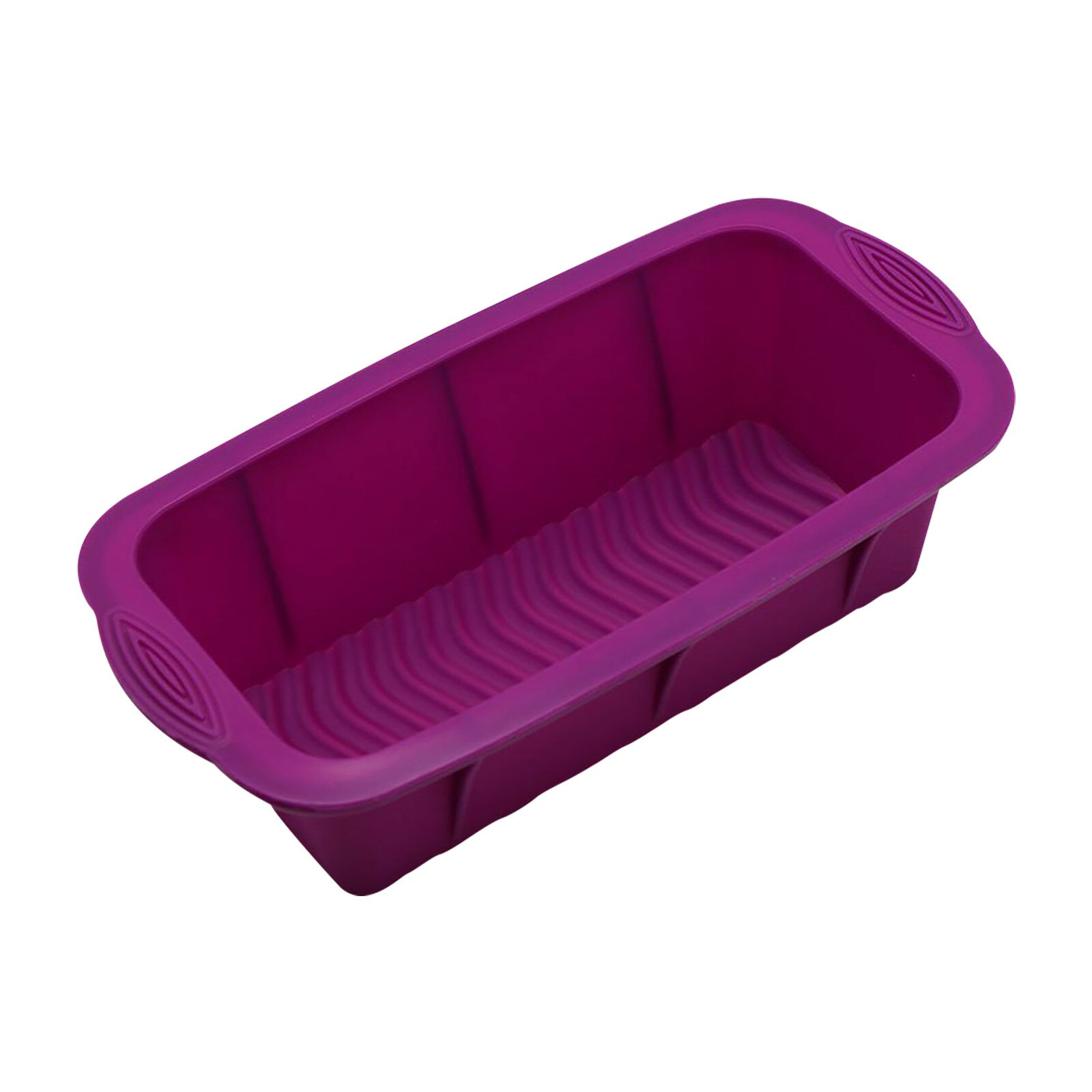 Grande retângulo de silicone não vara pão bolo bolo molde bakeware cozimento pan forno não-vara molde de cozimento n50: E