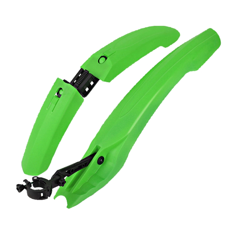 Front and Rear Mud Guards Cycling Tire Mud Guards Mudguard Fenders Durable ABS Material Easy to Adjust Black Blue Green