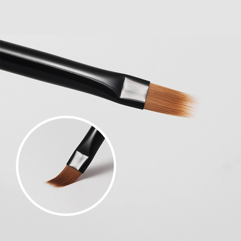 1Pc Ronde Houten Handvat Nagel Ombre Borstel Nail Art Schilderen Pen Borstel UV Gel Polish Gradiëntkleur Acryl Nagel Tekenpen