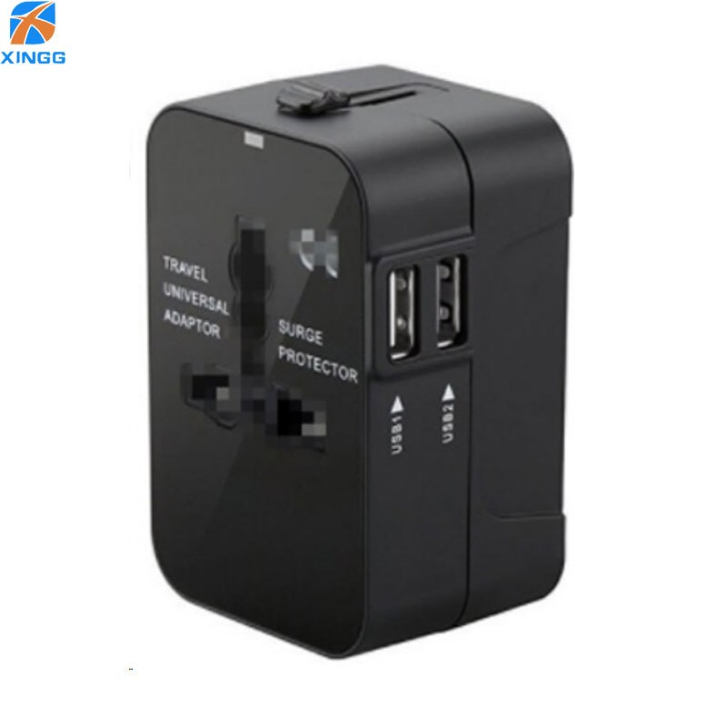 All in One International Plug Adapter World Universal Travel Adapter With Dual USB Convertor Wall Plug Power: Default Title