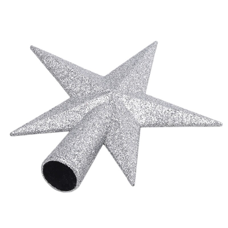 15/20cm Gold Star Christmas Tree Top Star 3D Five-point Star Christmas Home Table Topper Xmas Decoration Merry Christmas