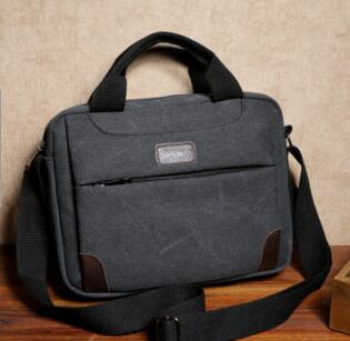 Mannen Tas Portable Document Computer Tas Canvas Mannen Doorsnede Schoudertas