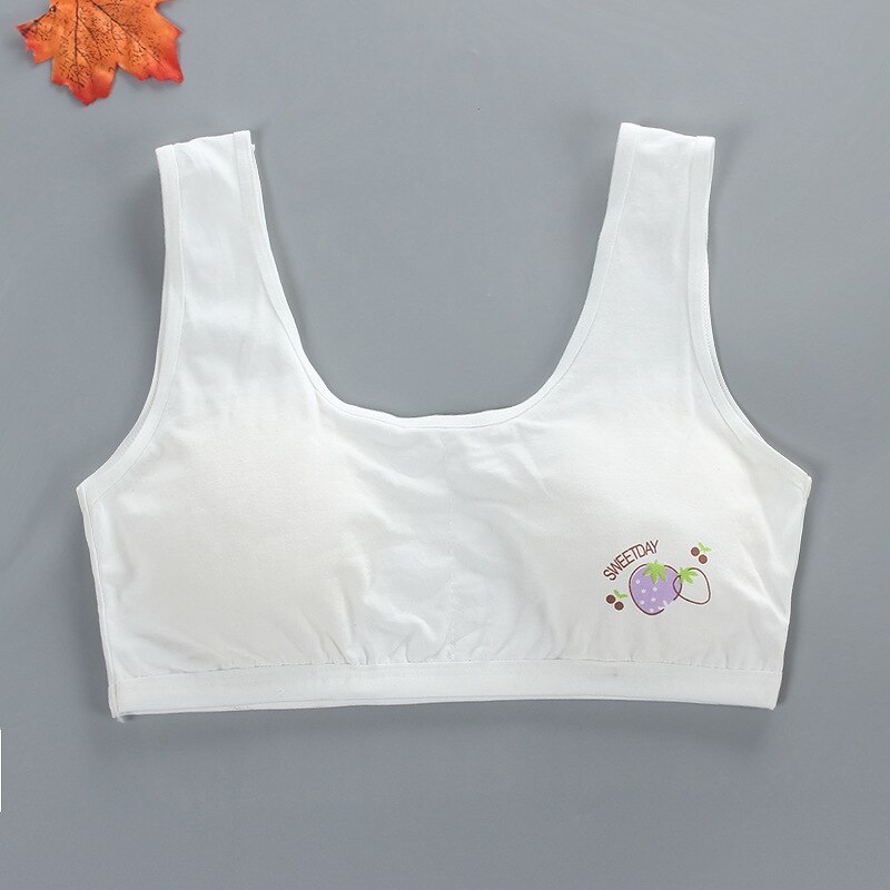 Topy dla dziewczynek nastolatek biustonosz dziewczyna wierzchnia kamizelka temat dziewczyny sport Adolescente dzieci nastolatki bielizna biustonosze treningowe Racerback 8-16 rok: 1