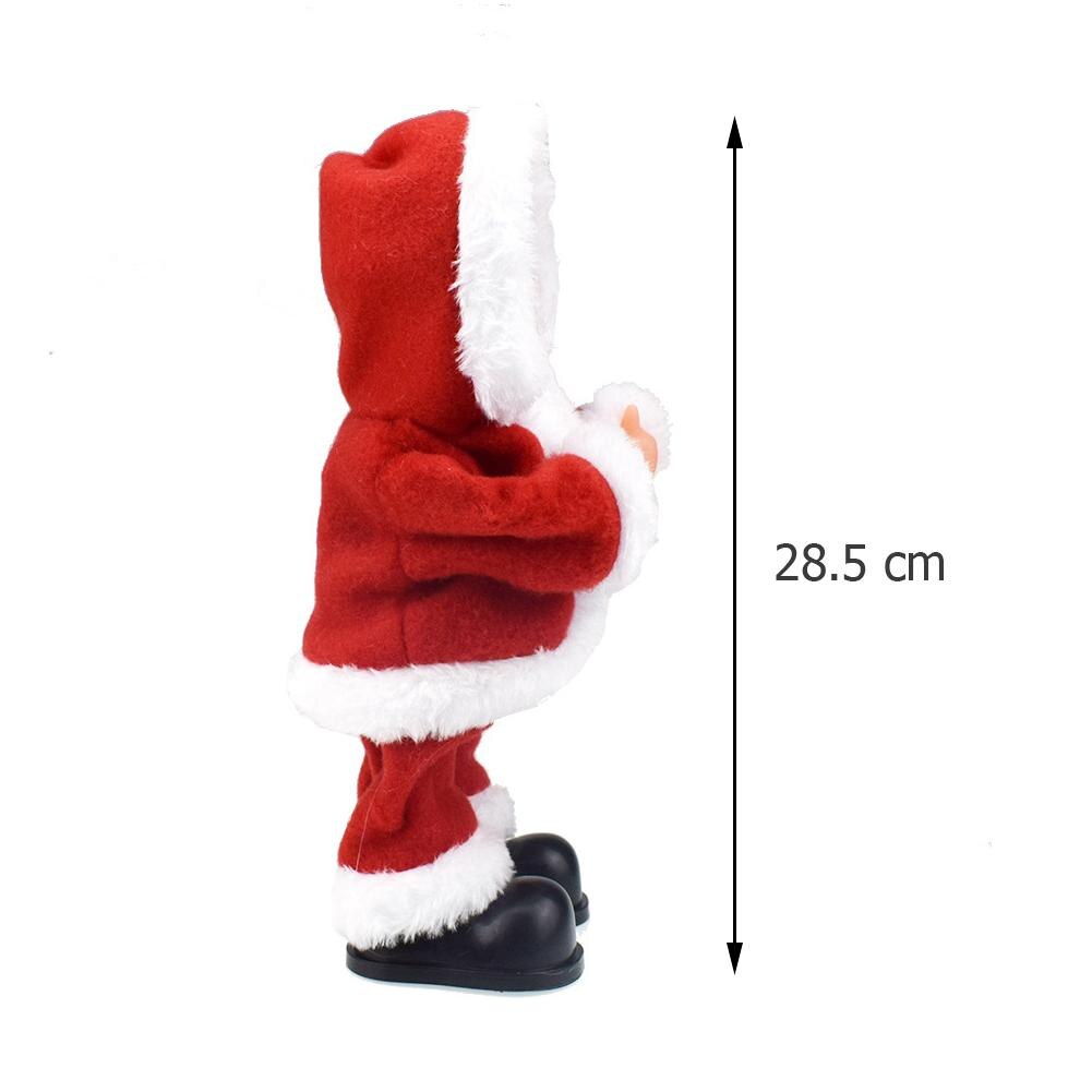 Creatieve Santa Pop Met Paardrijden Herten Elektrische Muziek Speelgoed Xmas Ornament Decor Milieubescherming En Duurzaamheid: D