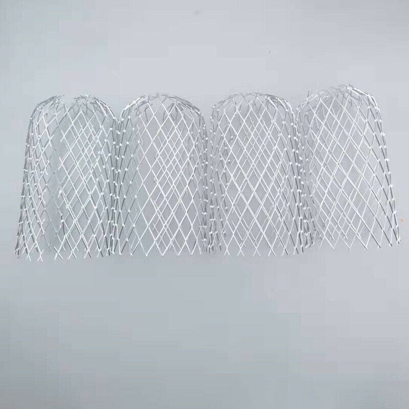 4 stk. afløb anti-blad filterhætte aluminium tagrende beskyttelsesfilter mesh tagrende nedløbsbeskytter til blad regn filter